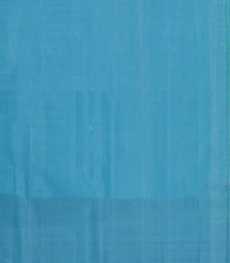 Aquamarine Handloom Soft Silk Saree With Floral Motifs-SO4581