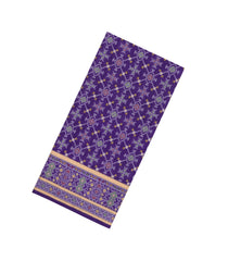 Purple Woven Art Dupion Saree With Tie & Dye Motifs-BL5901