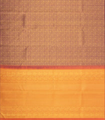 Dusty Pink Handloom Kanchipuram Silk Saree With Annam Chakaram Motifs-KA16351