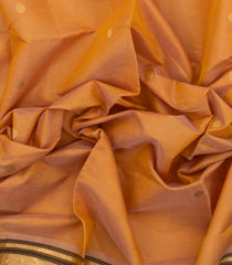 Sandal Handloom Silk Cotton Saree With Yazhi Buttas-SC3891