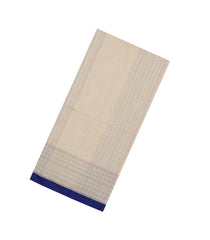 Taupe Handwoven Bengal Cotton Saree With Stripes-BG1494