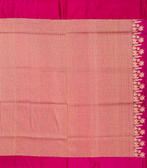 Purple Handloom Banarasi Silk Saree With Floral Zari Motifs-BE1330