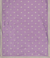 Lavender Woven Synthetic Blended Saree With Embroidered Motifs-EN2074