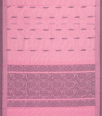 Baby Pink Woven Rasipuram Cotton Saree With Floral Buttas-RA2558