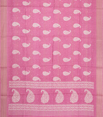 Baby Pink Printed Synthetic Dola Silk Saree With Zari Stripes & Border-SY0303