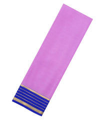 Mauve Woven Mysore Silk Saree With Contrast Border-MS3847