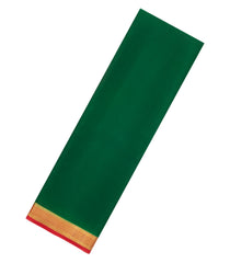 Green Woven Mysore Silk Saree With Contrast Border-MS3703