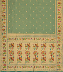 Aquamarine Woven Dupion Silk Saree With Buttas & Meena Borders-DS0585