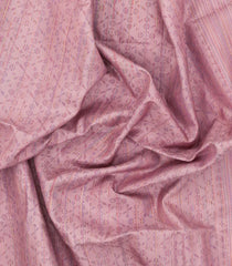 Baby Pink Handloom Soft Silk Saree With Meena Floral Motifs-SO4567