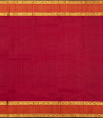 Blue Handloom Kanchipuram Silk Saree With Contrast Border-KA14727