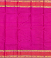 Yellow Handloom Korvai Kanchipuram Silk Saree With Zari Checks-KA15915