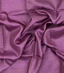 Magenta Woven Tussar Silk Saree With Checks & Dotted Motifs-TU3571