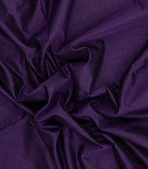 Dark Purple Handloom Maheswari Silk Cotton Saree With Zari Border-SC4914