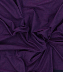Violet Woven Bengal Cotton Saree With Contrast Pallu-BG1764
