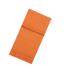 Orange Woven Tussar Silk Saree With Checks & Dotted Motifs-TU3574
