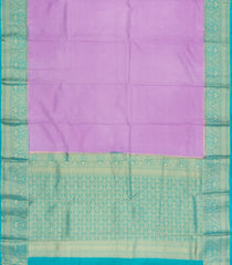 Lavender Woven Blended Viscose Saree With Zari Checks-BL6098