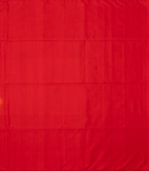 Orange Handloom Soft Silk Saree With Stripes & Floral Motifs-SO4256