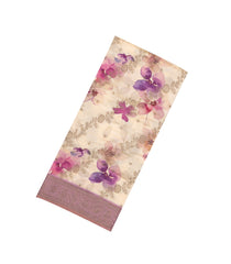 Cream Printed Synthetic Dola Silk Saree With Zari Motifs-BL5503