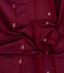 Crimson Handloom Kanchi Cotton Saree With Buttas-KC1809