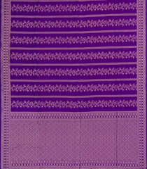Purple Woven Synthetic Dupion Saree With Floral Vine Motifs-BL5024
