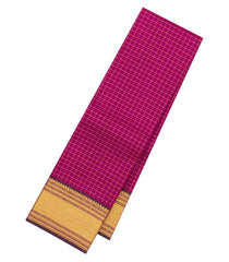 White Handloom Korvai Kanchipuram Silk Saree With Buttas & Contrast Border-KA14020