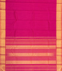 Pink Handloom Kanchipuram Silk Saree With Zari Stripes-KA15934