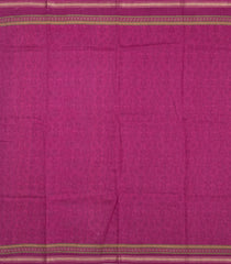 Burugndy Printed Tussar Silk Saree With Floral Motifs-TU3602
