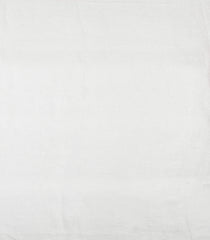 White Handloom Linen Saree With Flower Motifs-LI0743