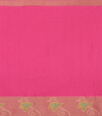 Turquoise Printed Art Tussar Saree With Zari Border-BL5006