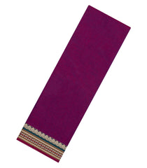 Magenta Woven Chirala Cotton Saree With Narayanapet Border-CR1484