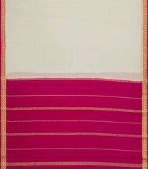 Cream Woven Mysore Silk Saree With Contrast Border-MS3428