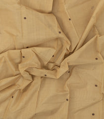 Cream Handloom Kanchi Cotton Saree With Contrast Silk Border-KC1793