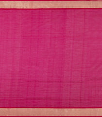 Red Handloom 9 Yards Silk Cotton Saree With Zari Checks & Buttas-SC3984