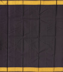 Light Green Handloom Korvai Kanchipuram Silk Saree With Black Border-KA13250