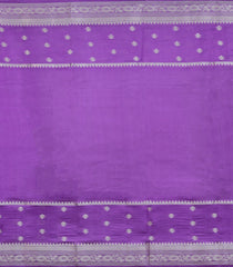 Burgundy Woven Banarasi Poona Silk Saree With Checks & Buttas-BP1016