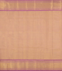 Dusty Pink Handloom Kanchipuram Tissue Silk Saree With Floral Motifs-KA16286