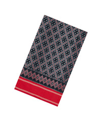 Bottle Green Handloom Pochampally Ikat Silk Saree With Tie & Dye Motifs -IK0421
