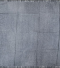 Grey Printed Art Dupion Saree With Bird Motifs-BL6140