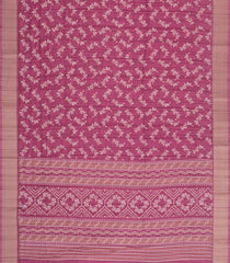 Dusty Pink Printed Art Dola Silk Saree With Zari Border-BL5736