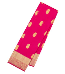 Pink Handloom Kanchipuram Silk Saree With Annam Buttas-KA16321