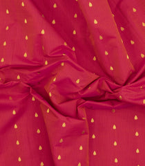 Crimson Handloom Gadwal SICO Saree With Cotton Body & Silk Border-GA0324