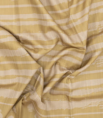 Beige Woven Art Silk Saree With Printed Abstract & Tree Motifs-BL4948