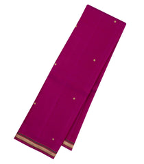 Magenta Handloom Kanchipuram Silk Saree With Buttas-KA15245