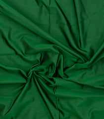 Green Woven Blended Satin Saree With Zari Border-BL6021