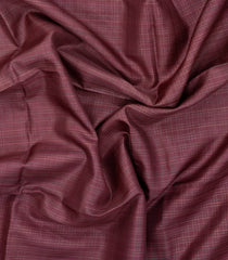 Chestnut Pink Woven Tussar Silk Saree With Stripes-TU3339