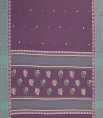 Lilac Handloom Bengal Cotton Saree With Kamalam Buttas-BG1771