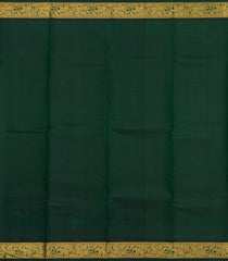 Bottle Green Handloom Kanchipuram Silk Saree With Annam Buttas-KA13724