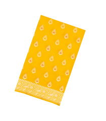 Yellow Handloom Banarasi Silk Saree With Meena Floral Motifs-BE1898