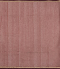Brown Handloom Village Cotton Saree With Buttas-VC1621