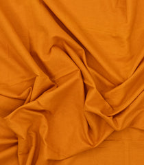 Orange Handloom Bengal Cotton Saree With Stripes & Contrast Border-BG1553